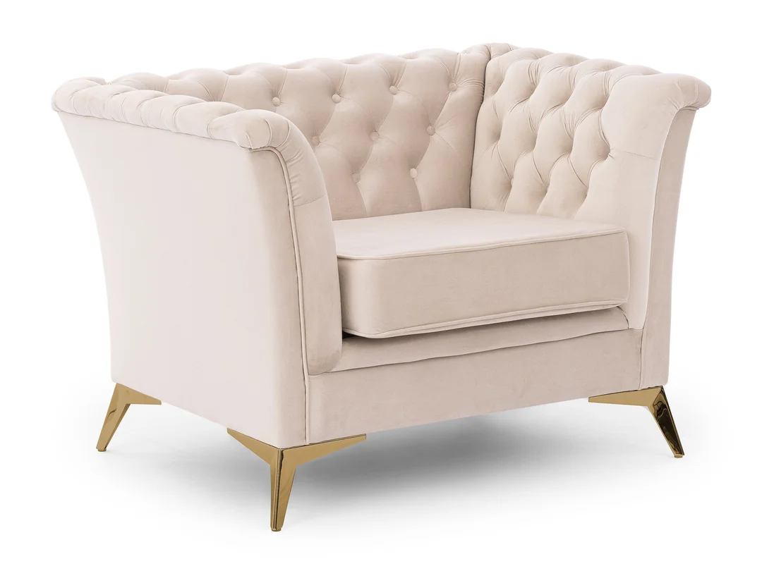 Zestaw mebli pikowanych Chesterfield 3+2+1 Hasso Bis — Riviera 21