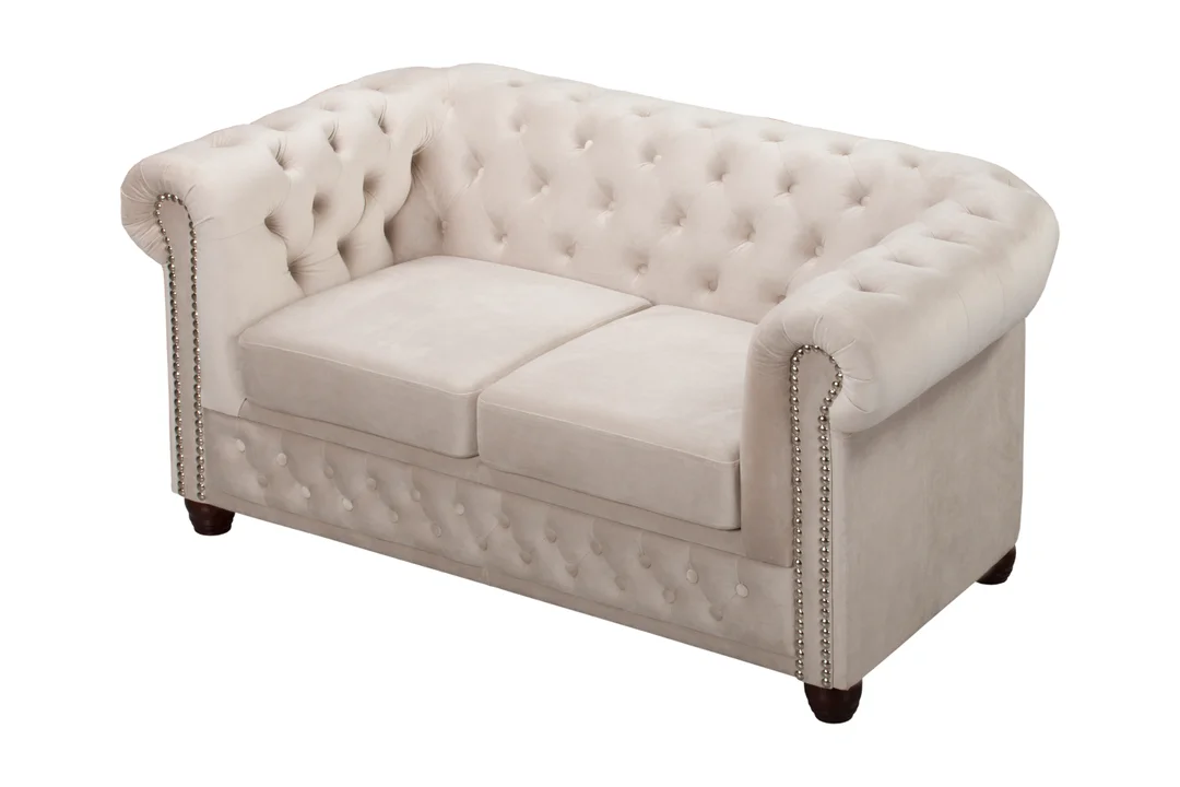 Sofa dwuosobowa pikowana Chesterfield FELIX 148x86 — Riviera 21