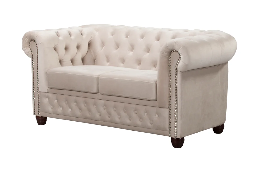 Sofa dwuosobowa pikowana Chesterfield FELIX 148x86 — Riviera 21