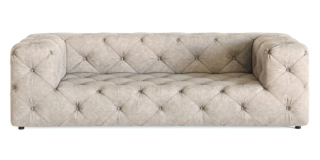 Sofa trzyosobowa pikowana premium Chesterfield BENTLEY 230x100 — Enjoy New 1
