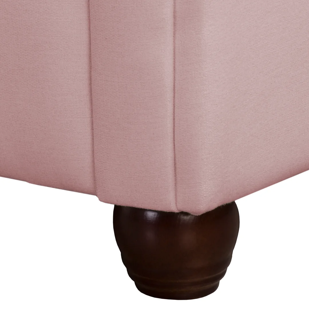 Sofa SYDNEY brudny róż – elegancka, pikowana, dwuosobowa Chesterfield 148x86 — zdjęcie 3