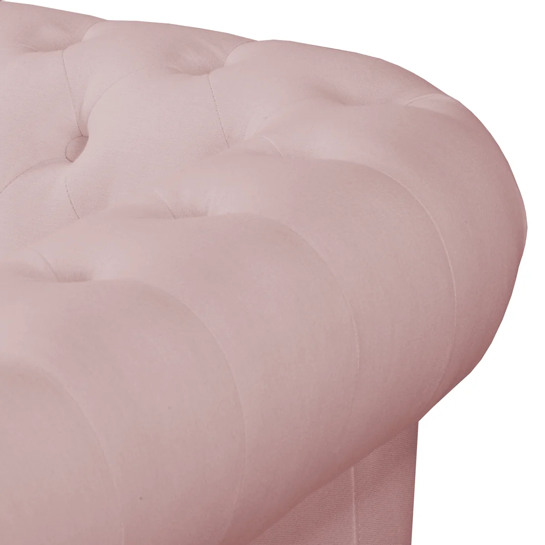 Sofa SYDNEY brudny róż – elegancka, pikowana, dwuosobowa Chesterfield 148x86 — zdjęcie 6