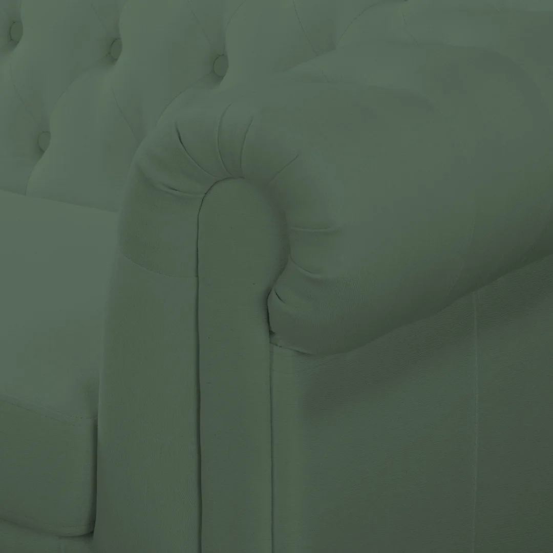 Chesterfield SYDNEY w zielonym kolorze – wygodna sofa dwuosobowa 148x86 — zdjęcie 8