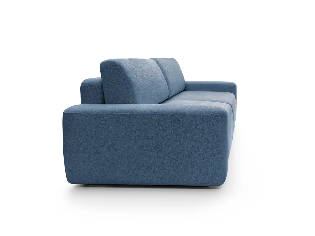 Bolim – nowoczesna sofa granatowa z funkcją spania i pojemnikiem na pościel — zdjęcie 6
