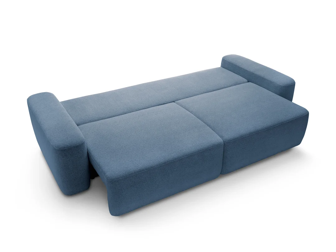 Bolim – nowoczesna sofa granatowa z funkcją spania i pojemnikiem na pościel — zdjęcie 8