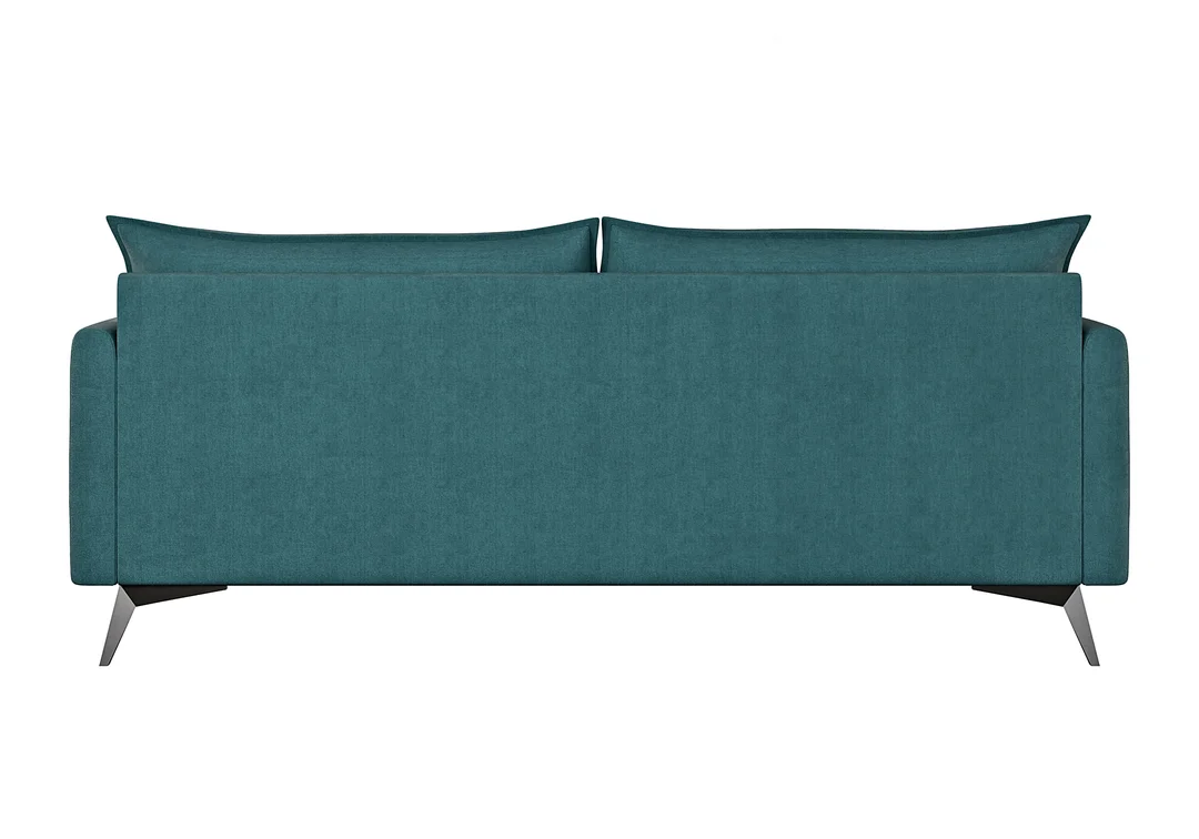 Verto High turkusowa – elegancka sofa na wysokich nóżkach, do salonu 203x100 — zdjęcie 4