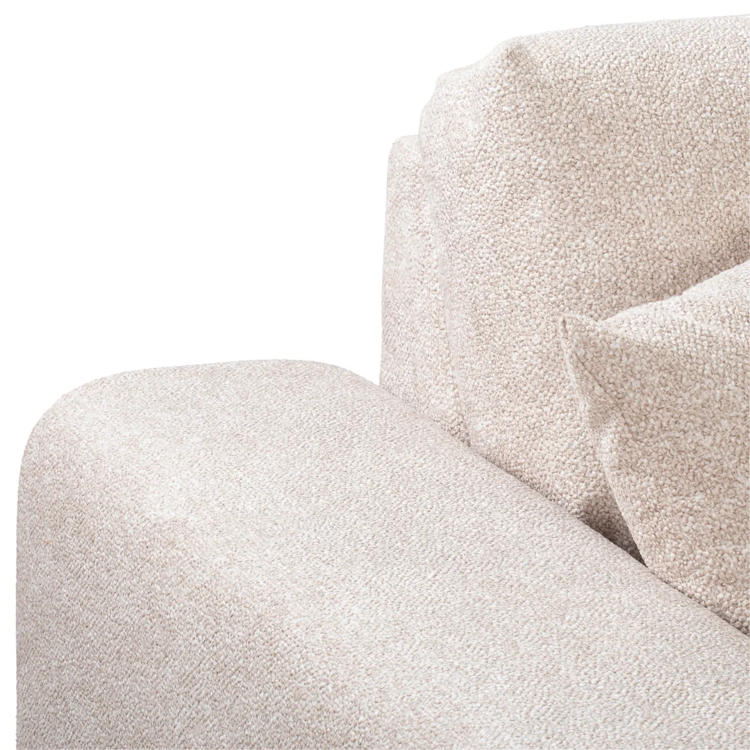 Beżowa sofa Candi – trzyosobowa, nowoczesna, z poduszkami, idealna do przytulnego salonu 213x108 — zdjęcie 7