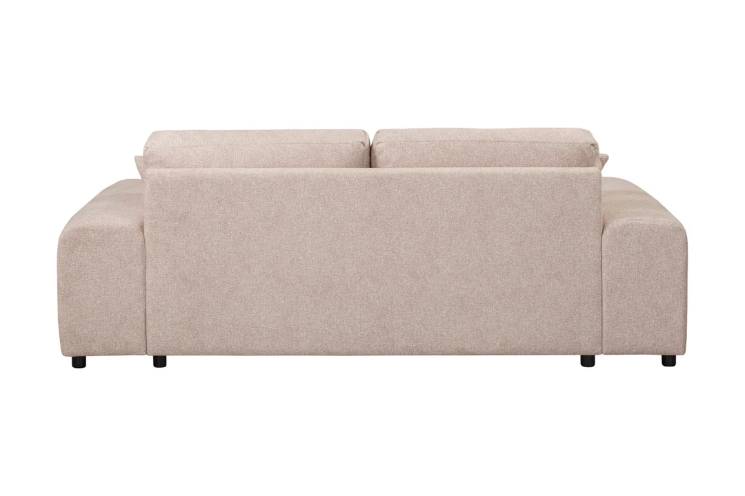 Beżowa sofa Candi – trzyosobowa, nowoczesna, z poduszkami, idealna do przytulnego salonu 213x108 — zdjęcie 5