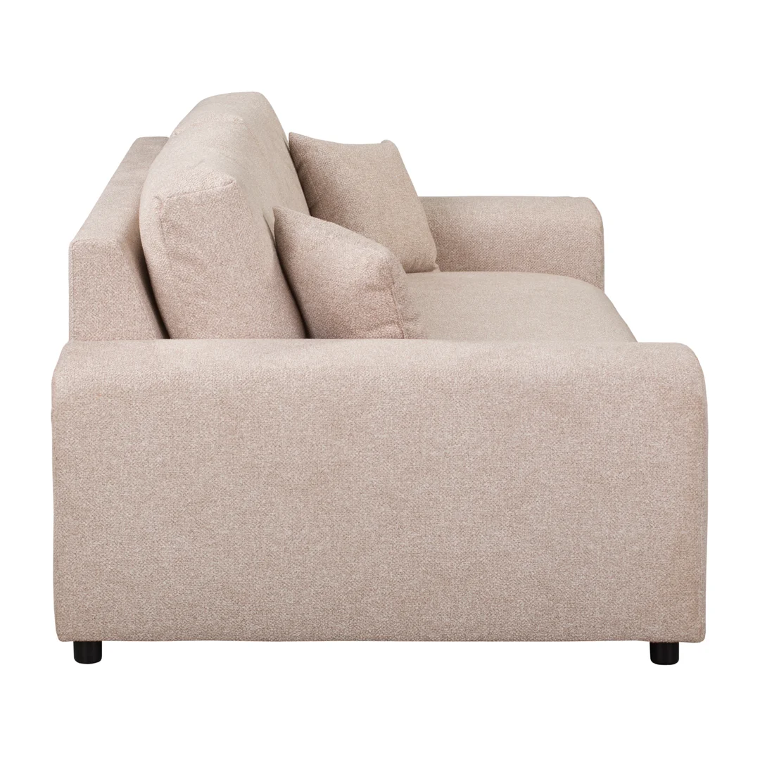 Beżowa sofa Candi – trzyosobowa, nowoczesna, z poduszkami, idealna do przytulnego salonu 213x108 — zdjęcie 8