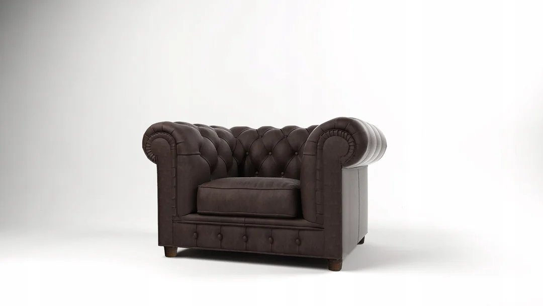 Chesterfield fotel pikowany SOLARIS — Riviera 26