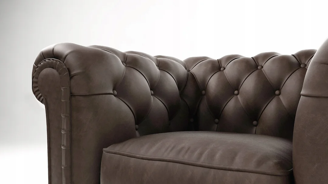 Chesterfield fotel pikowany SOLARIS — Riviera 26