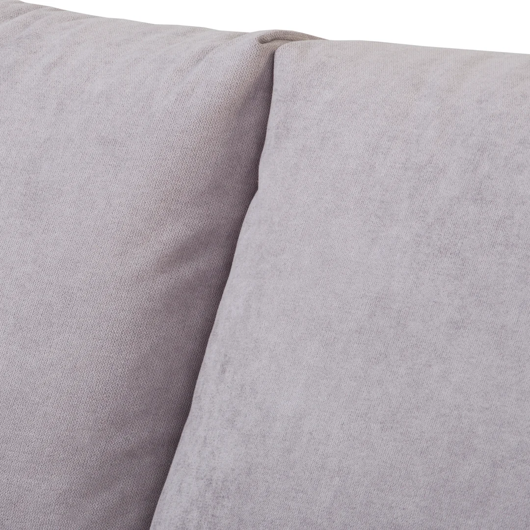 Szara sofa czteroosobowa nowoczesna z głębokim siedziskiem i poduszkami – Mossi 237x144 — zdjęcie 11