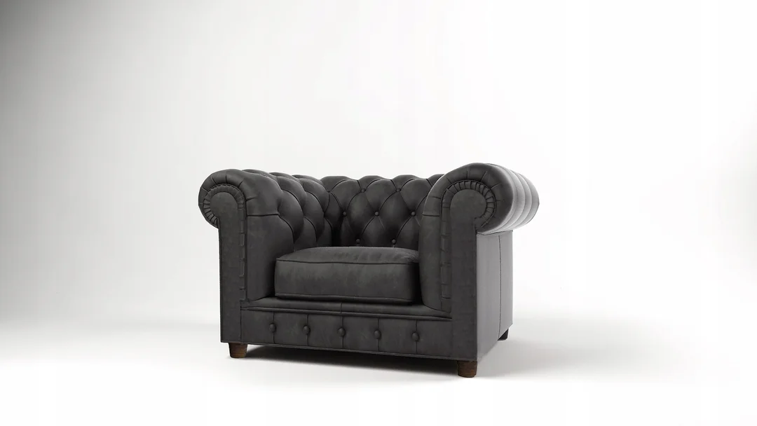 Chesterfield fotel pikowany SOLARIS — Riviera 95