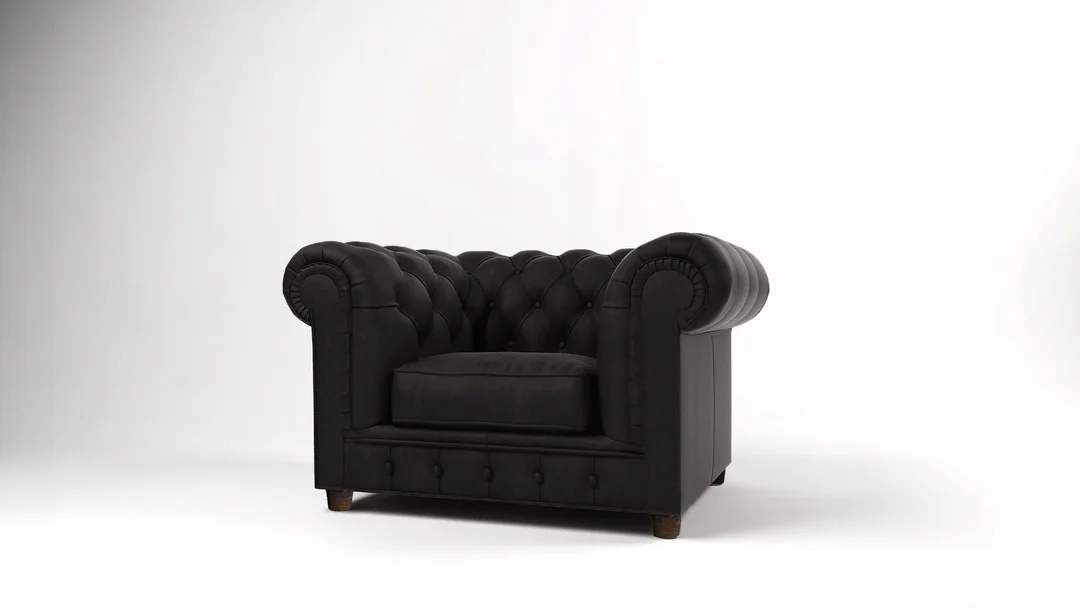 Chesterfield fotel pikowany SOLARIS — Riviera 100