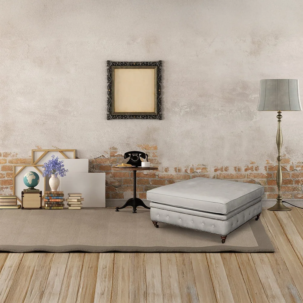 Puf pikowany glamour 100x100 VINCENT — Amore 31