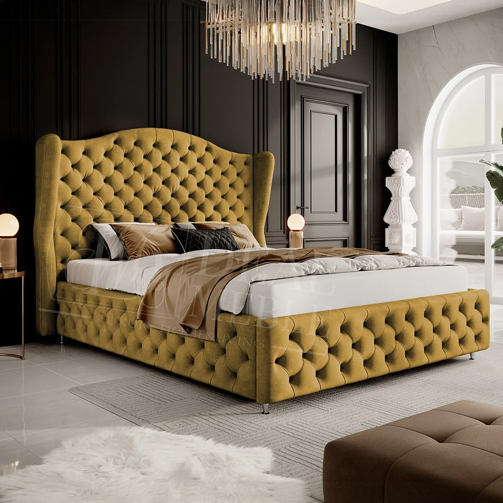 Łóżko tapicerowane glamour ROYAL — zdjęcie 1