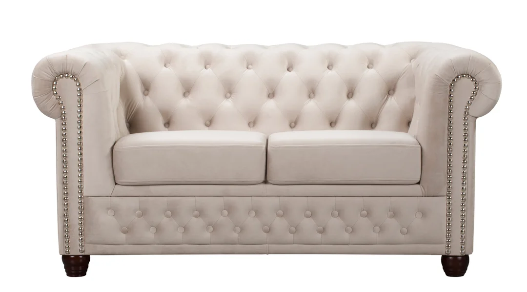 Sofa dwuosobowa pikowana Chesterfield FELIX 148x86 — Riviera 21