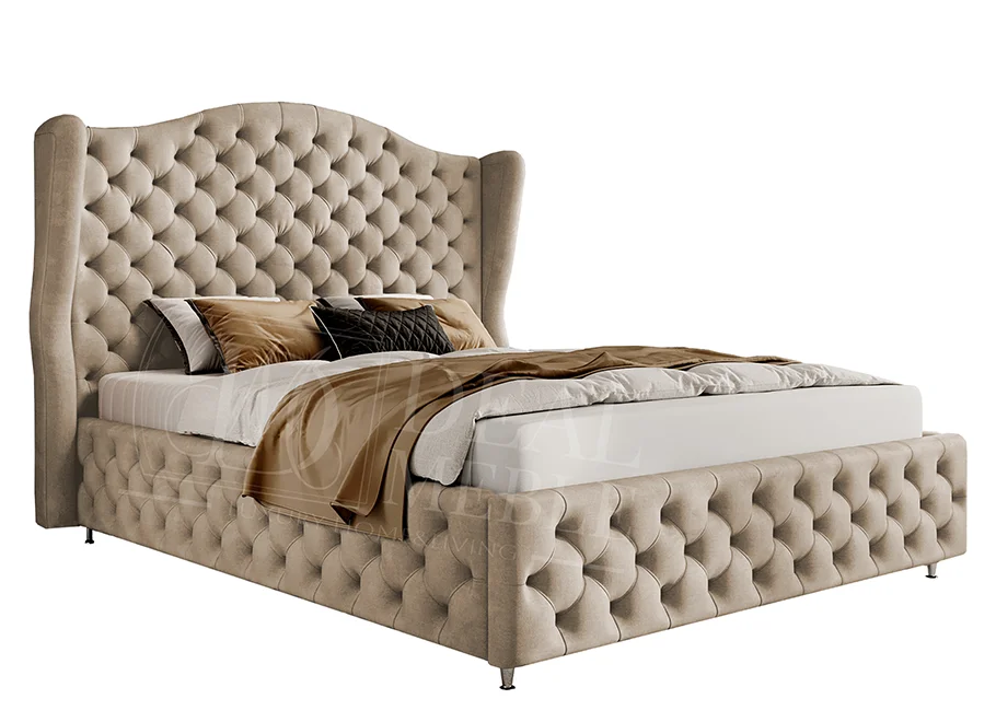 Łóżko tapicerowane glamour ROYAL — zdjęcie 2