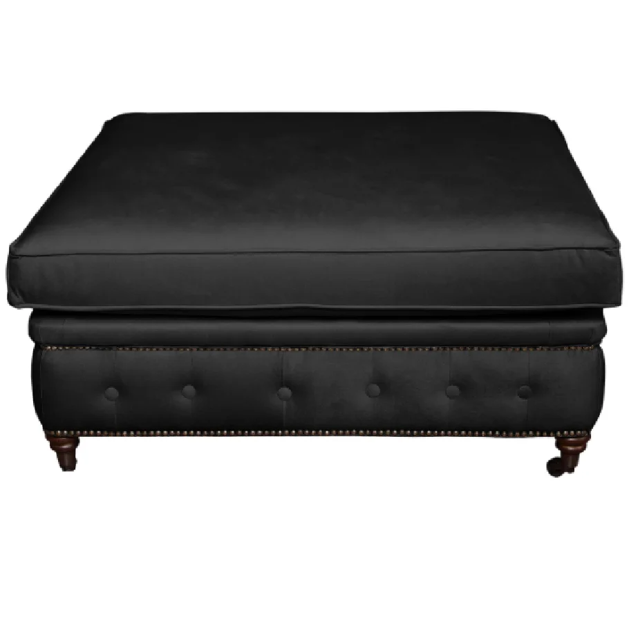Puf pikowany glamour 100x100 VINCENT — Amore 22