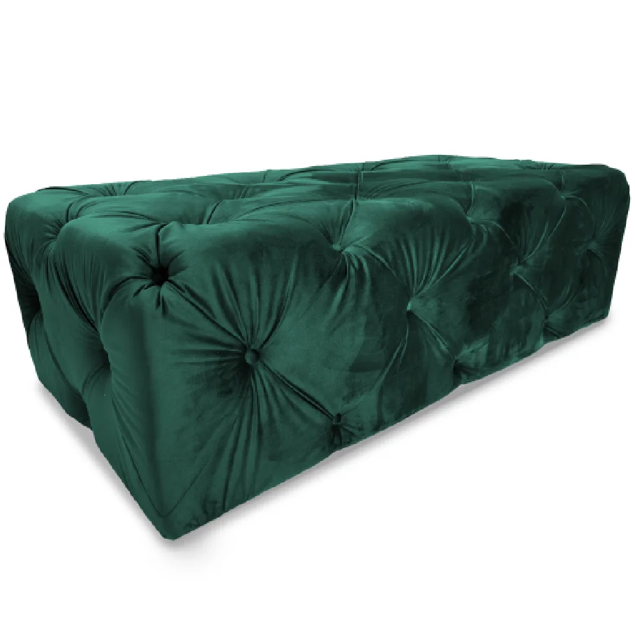 Stolik pikowany Chesterfield BENTLEY 130x65cm — French Velvet 658
