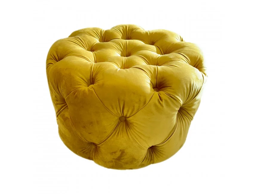 Puf pikowany Chesterfield BENTLEY 60x60 — French Velvet 652