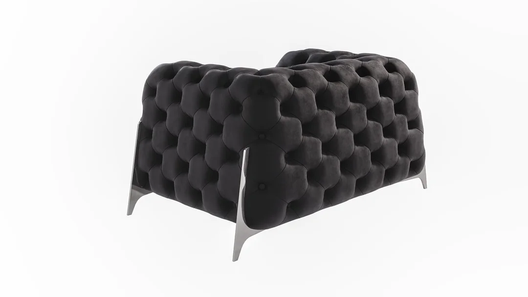 Fotel pikowany KALIFORNIA Chesterfield — Riviera 100