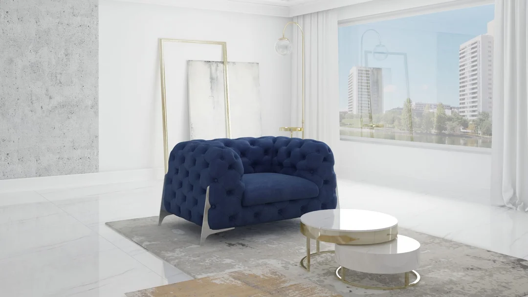 Fotel pikowany KALIFORNIA Chesterfield — Riviera 81