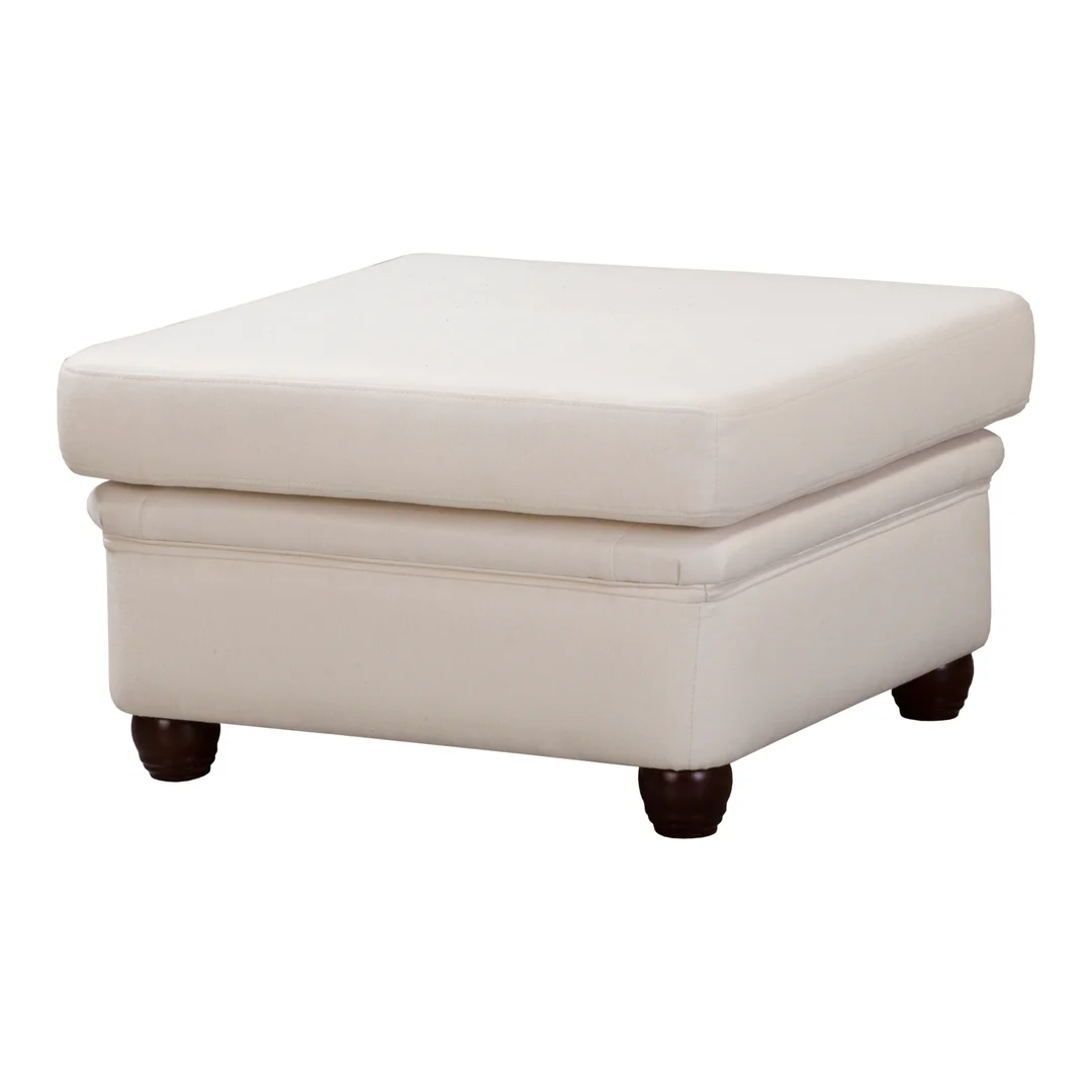 Puf pikowany glamour 75x70 SYDNEY — Solid 03