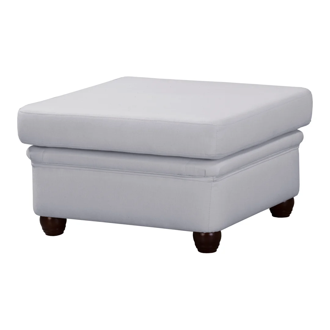 Puf pikowany glamour 75x70 SYDNEY — Solid 80