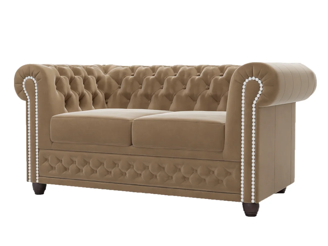 Sofa dwuosobowa pikowana Chesterfield FELIX 148x86 — Riviera 24