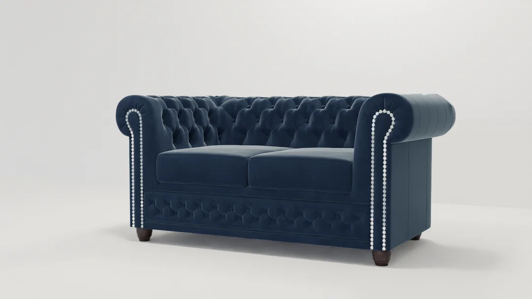 Sofa dwuosobowa pikowana Chesterfield FELIX 148x86 — Riviera 81