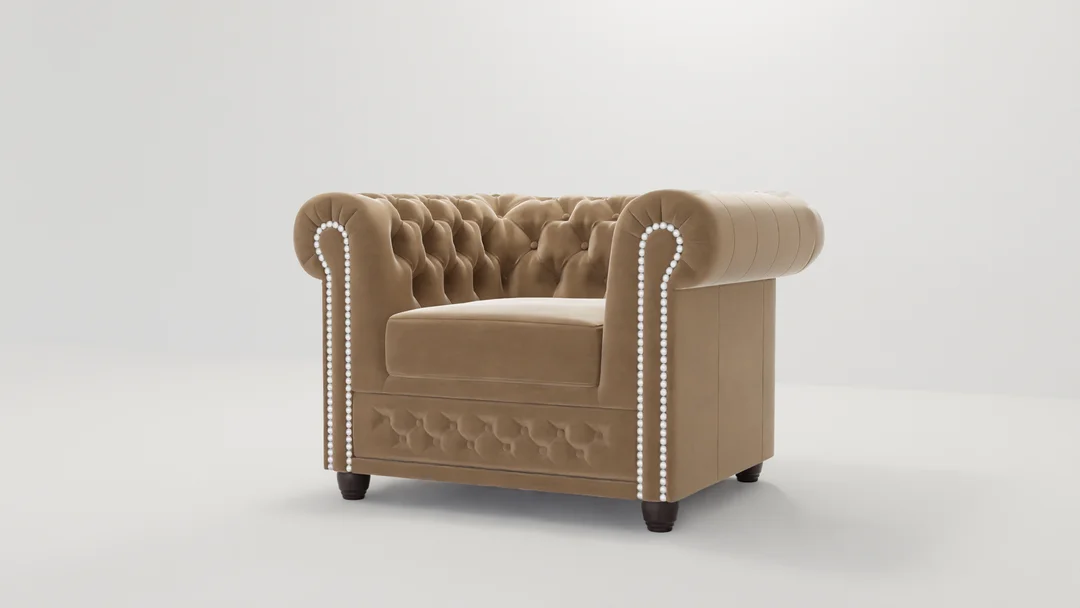 Fotel pikowany FELIX chesterfield — Riviera 24