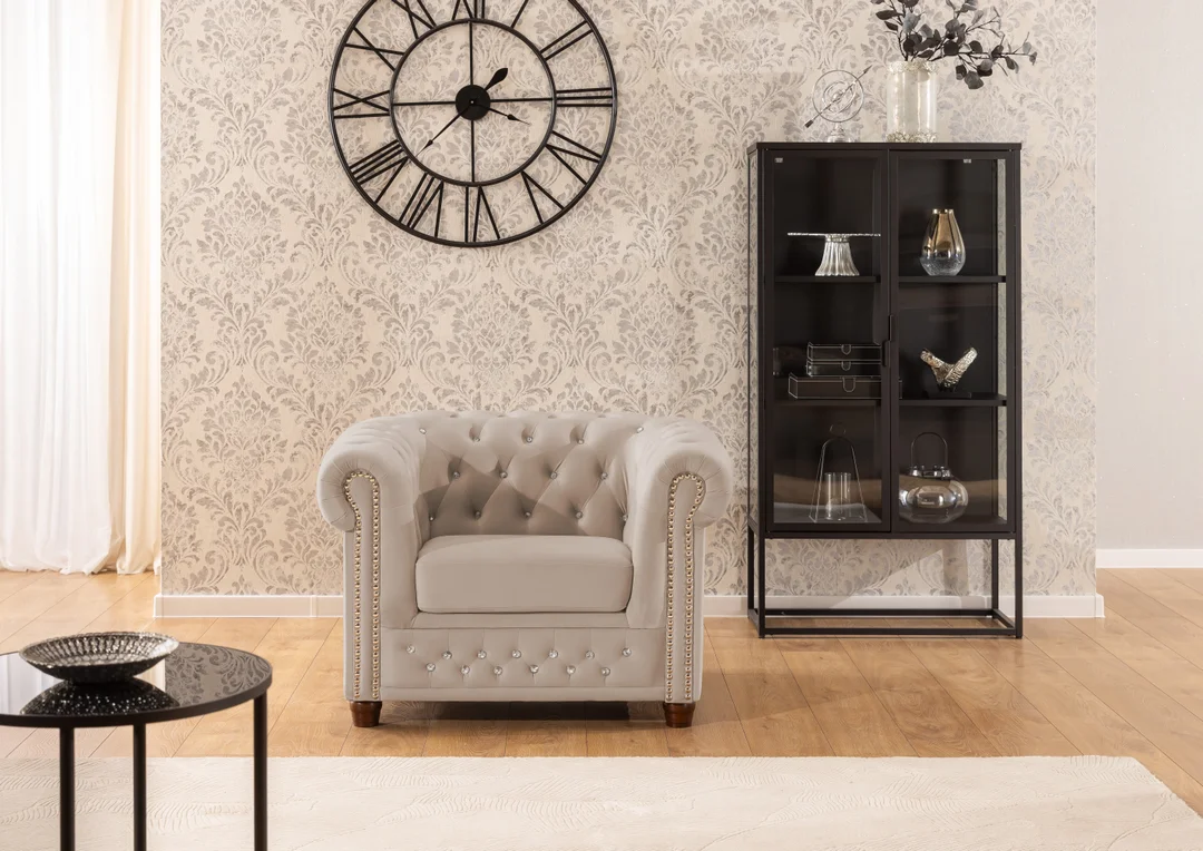 Fotel pikowany FELIX BLINK Chesterfield — Riviera 21