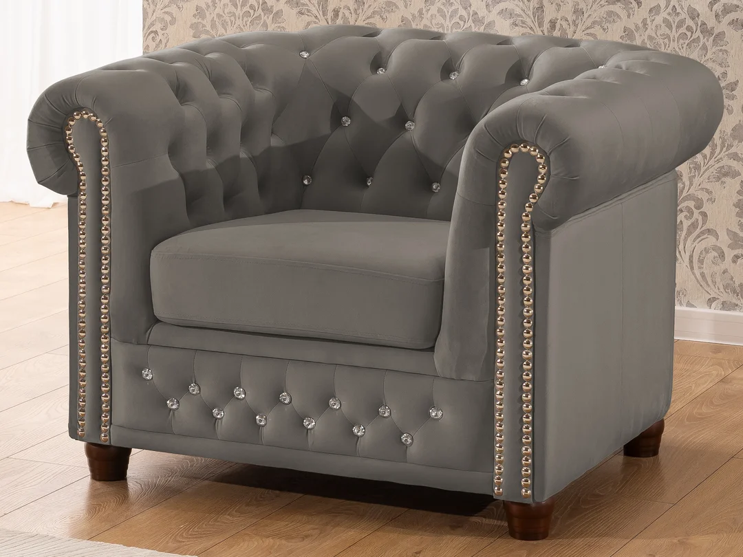 Fotel pikowany FELIX BLINK Chesterfield — Riviera 91