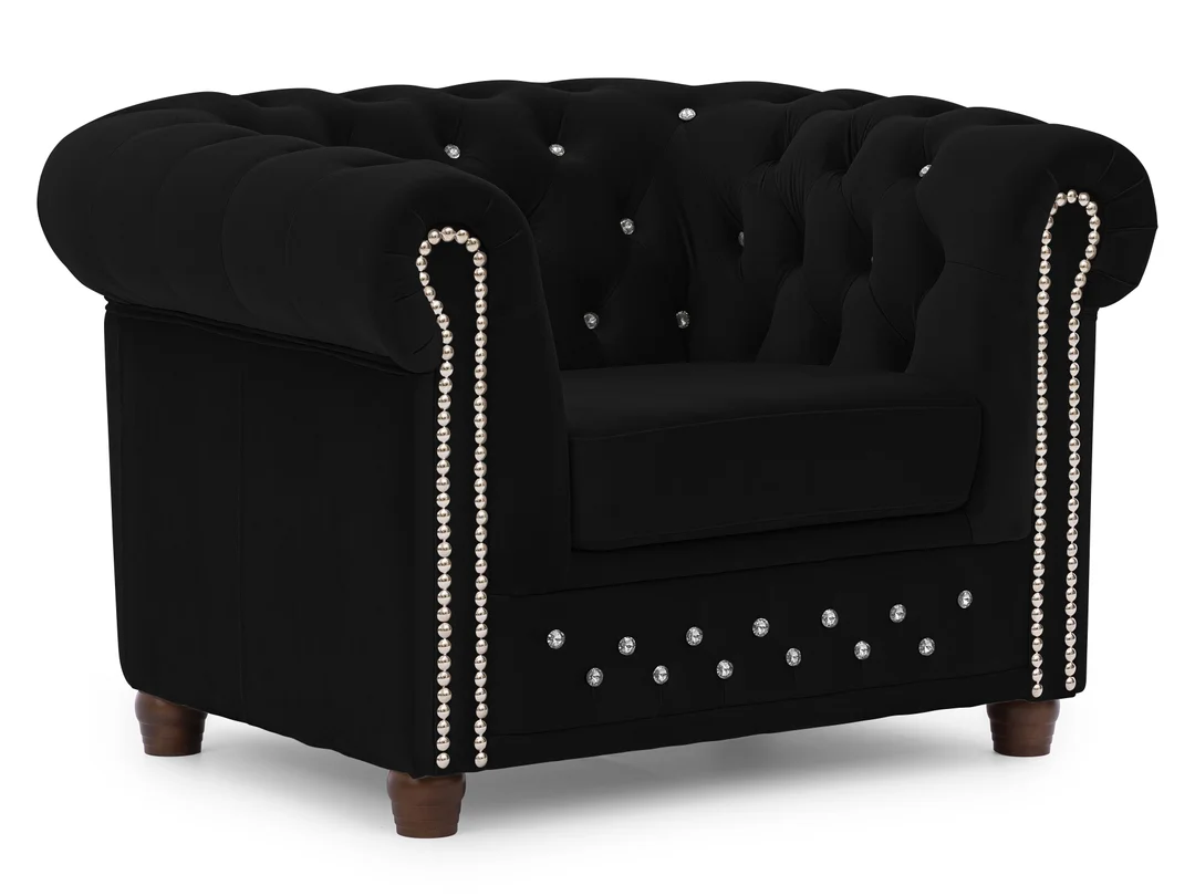 Fotel pikowany FELIX BLINK Chesterfield — Riviera 100