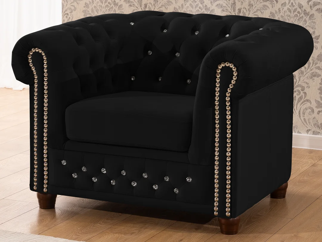 Fotel pikowany FELIX BLINK Chesterfield — Riviera 100