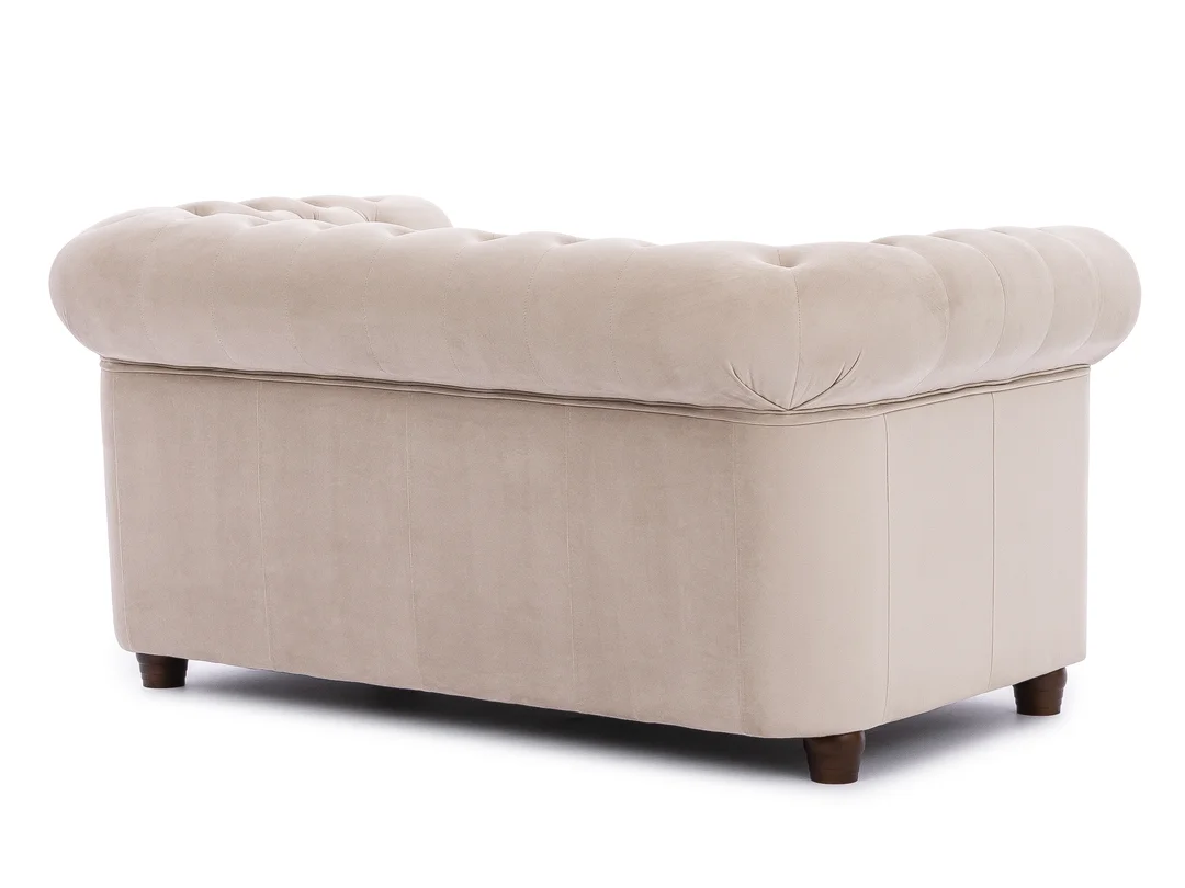 Zestaw mebli pikowanych z kryształkami Chesterfield 3+2 FELIX BLINK — Riviera 21