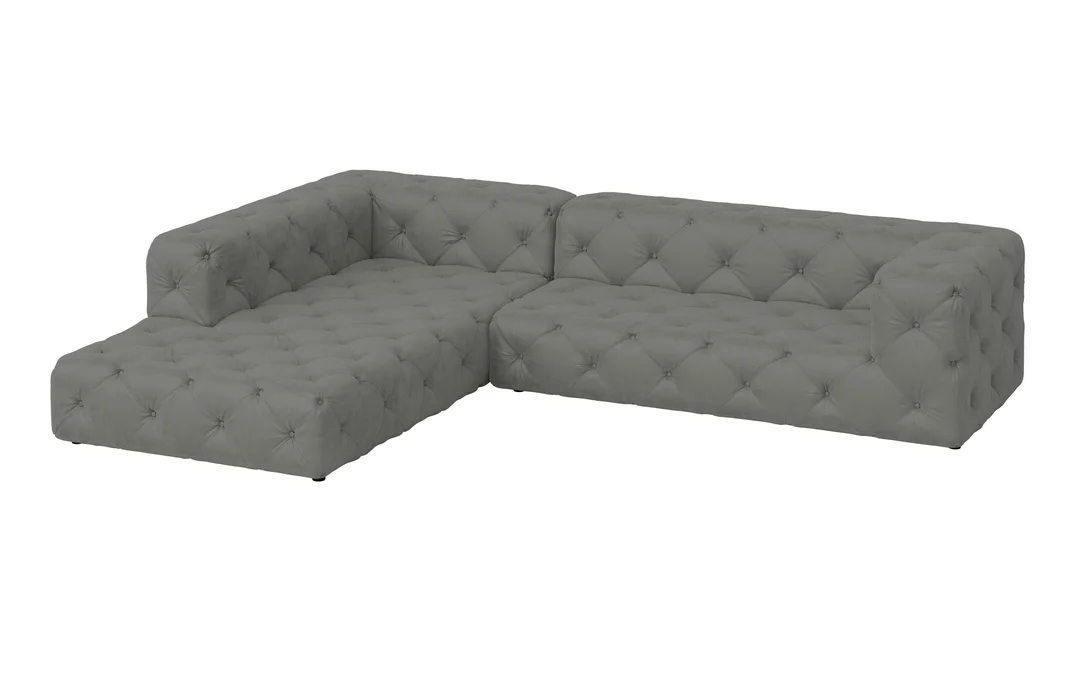 BENTLEY narożnik glamour – szary odcień, wygodny mebel do dużego salonu 325x228 — zdjęcie 4