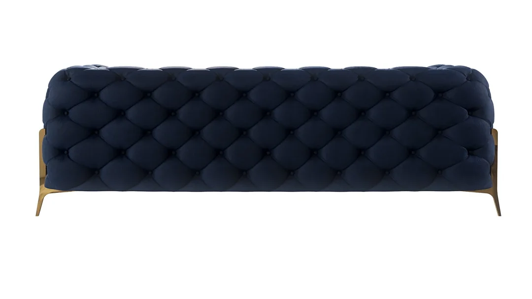 Sofa trzyosobowa pikowana glamour Chesterfield TEO HIGH 225x100 — Riviera 81