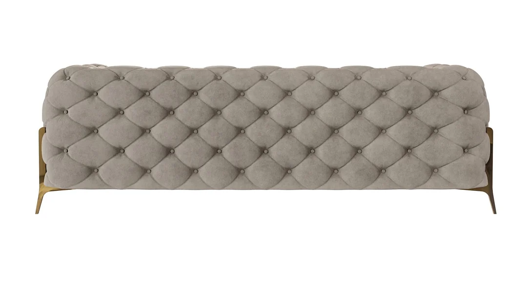 Sofa trzyosobowa pikowana glamour Chesterfield TEO HIGH 225x100 — Riviera 16
