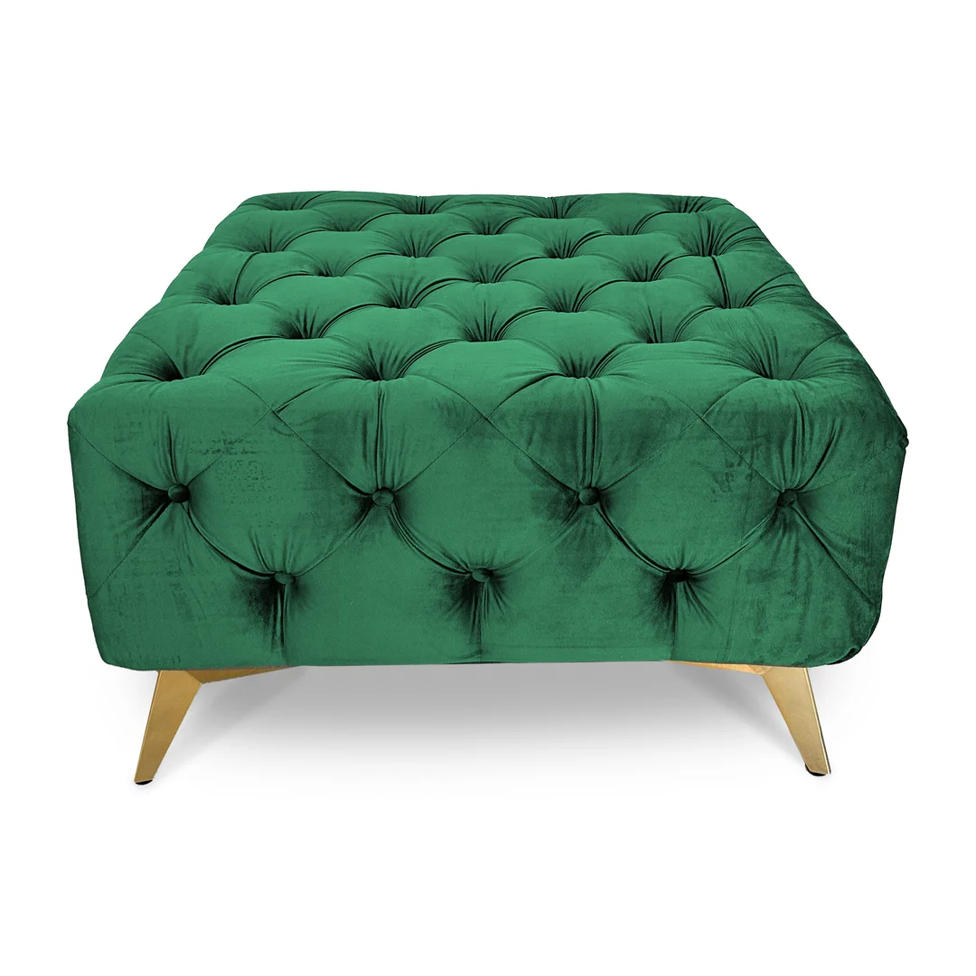 Puf pikowany Chesterfield 80x80 TEO — Riviera 38