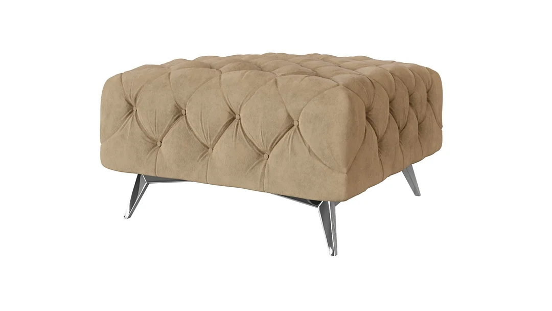 Puf pikowany Chesterfield 80x80 TEO — Riviera 24