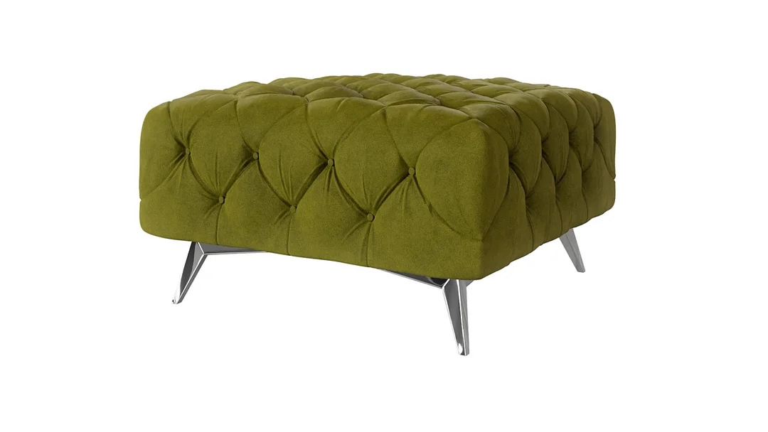 Puf pikowany Chesterfield 80x80 TEO — Riviera 36