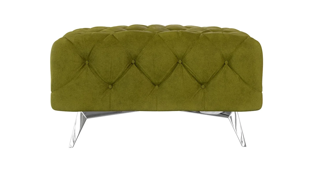 Puf pikowany Chesterfield 80x80 TEO — Riviera 36