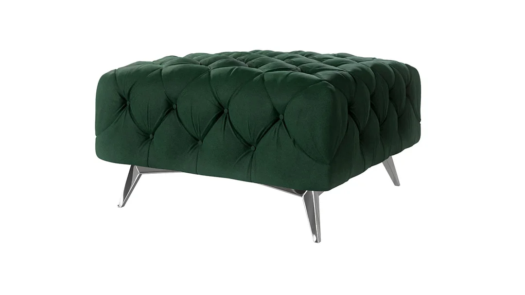Puf pikowany Chesterfield 80x80 TEO — Riviera 38