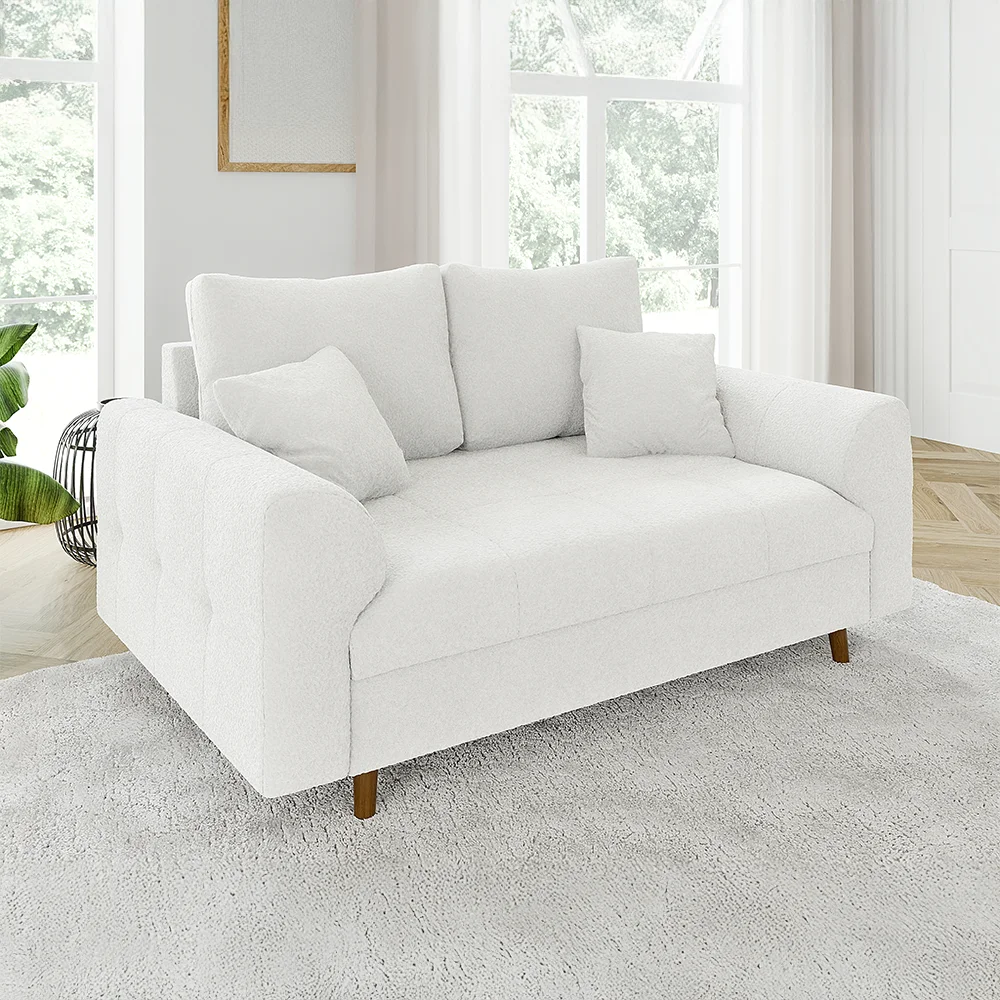 Sofa dwuosobowa Laril nowoczesna na wysokich nóżkach 150x93 — Coral 70