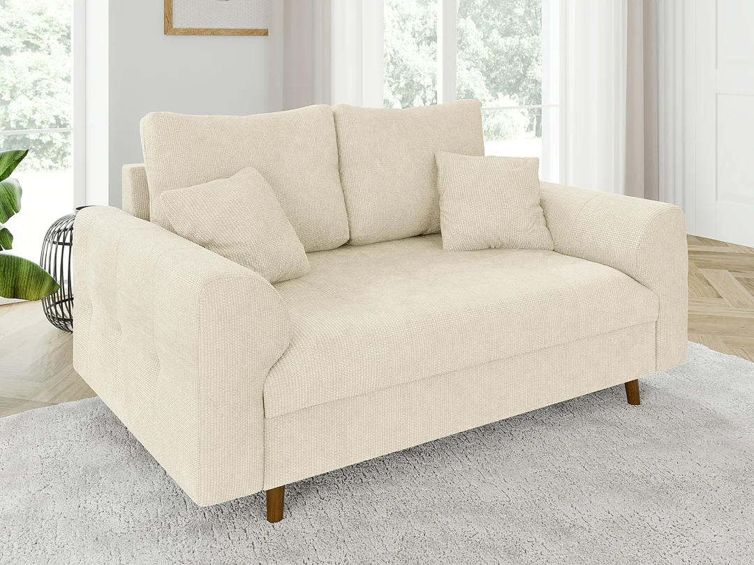 Sofa dwuosobowa Laril nowoczesna na wysokich nóżkach 150x93 — Flow 5