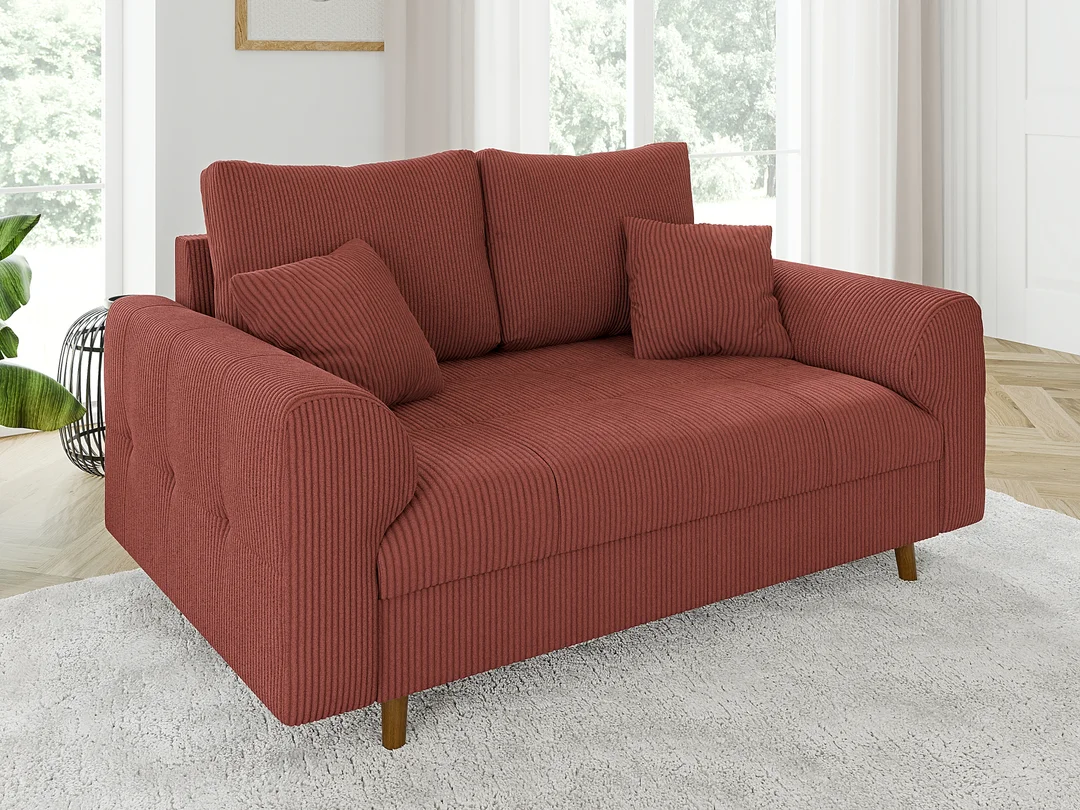 Sofa dwuosobowa Laril nowoczesna na wysokich nóżkach 150x93 — Lincoln 57