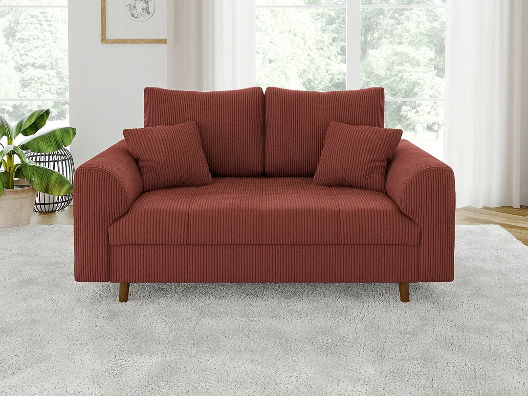 Sofa dwuosobowa Laril nowoczesna na wysokich nóżkach 150x93 — Lincoln 57