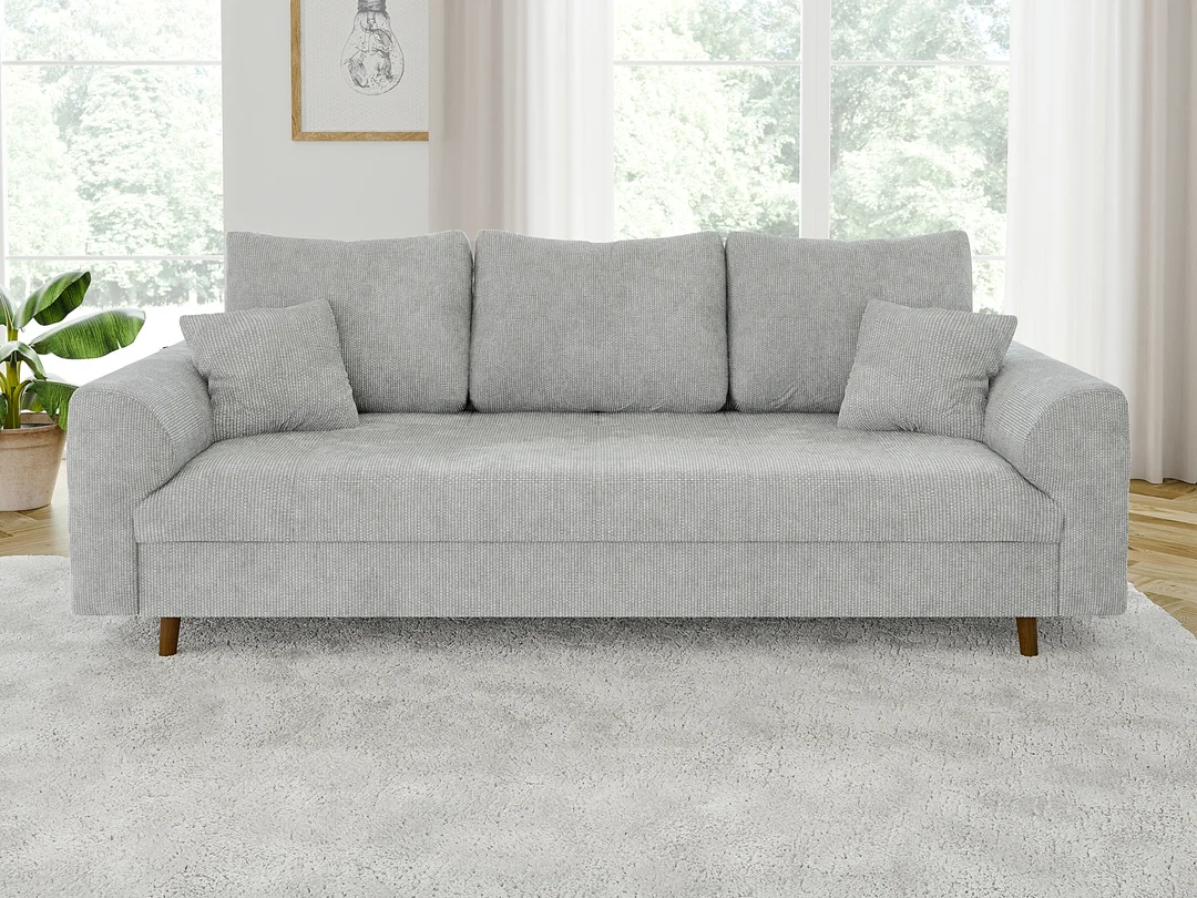Sofa trzyosobowa Laril nowoczesna na wysokich nóżkach 210x93 — Flow 16